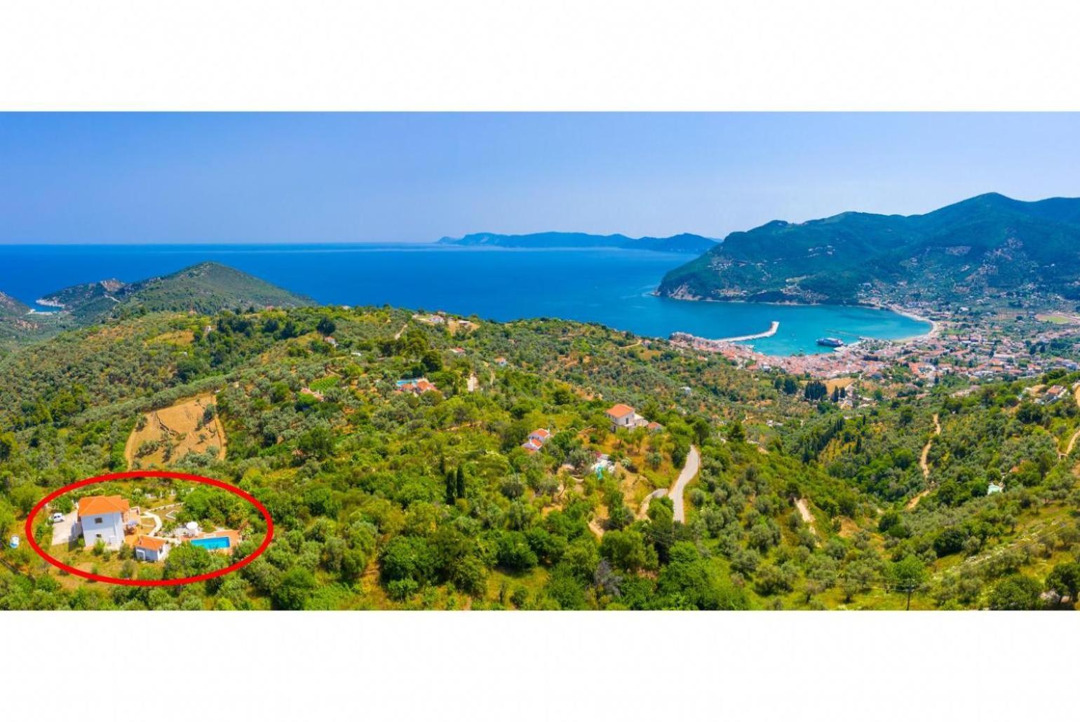 Villa Glafki Panormos  Eksteriør billede