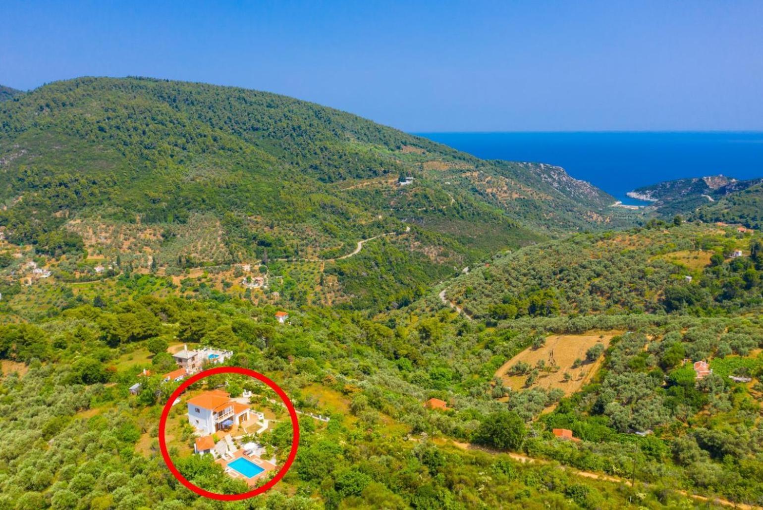 Villa Glafki Panormos  Eksteriør billede