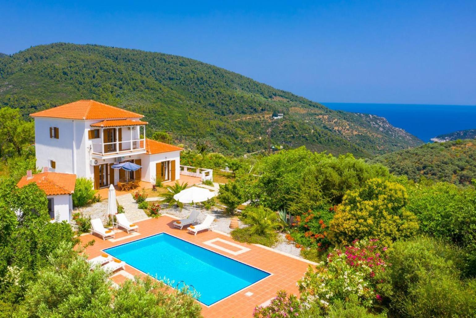 Villa Glafki Panormos  Eksteriør billede